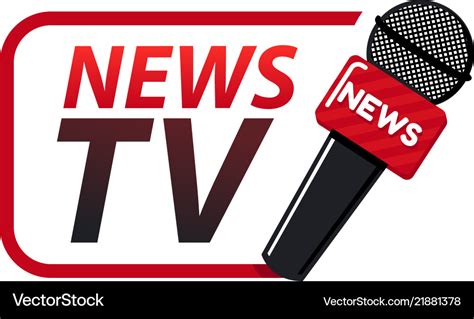 News Tv Logo Design Template Royalty Free Vector Image