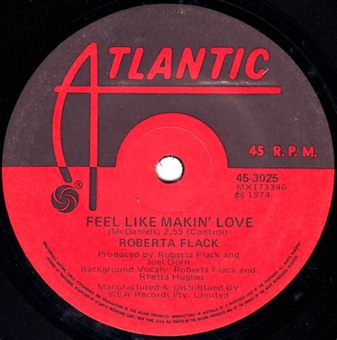 Feel Like Makin Love When You Smile By Roberta Flack Single
