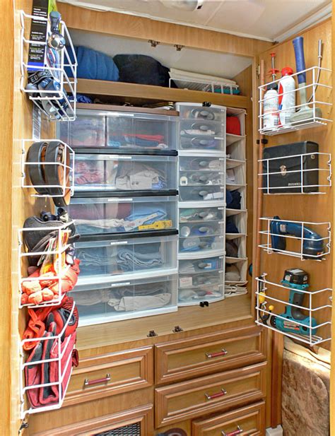 20 storage ideas for rv closets with pictures rv living usa guides online