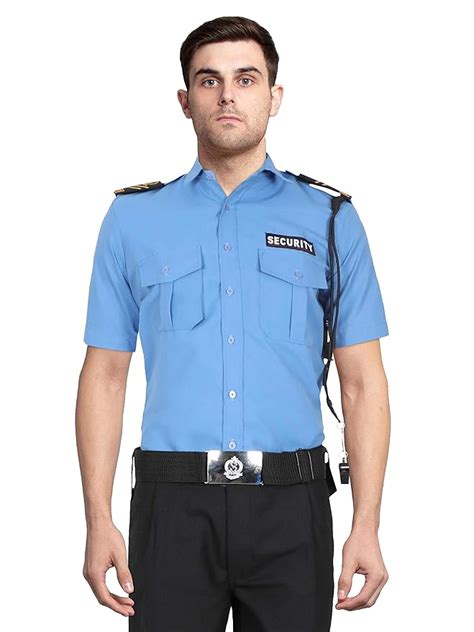 Buy Deena Uniforms Security Guard Uniform Shirt Sky Blue At