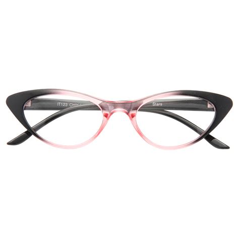 Clear Cat Eye Glasses Emma Gradient Frame Cat Eye Clear Glasses Cosmiceyewear