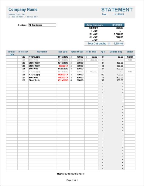 Sample Invoice Template Excel