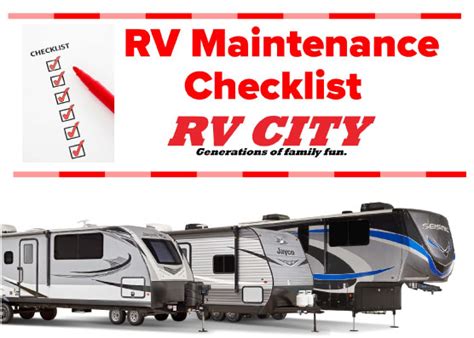 Rv Maintenance Checklist Rv City Blog