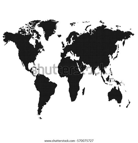 World Map Vector Illustration Isolated On Stock Vector Royalty Free
