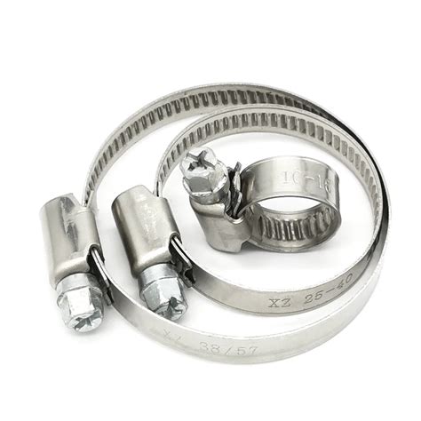 304 Stainless Steel High Pressure Automotive Hose Clamp Germany Type