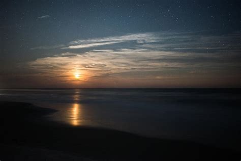 Moonrise On The Ocean Photograph By Manda Renee Fine Art America