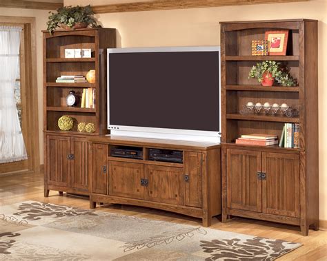 Ashley Furniture Cross Island 60 Inch Oak Tv Stand With Mission Style