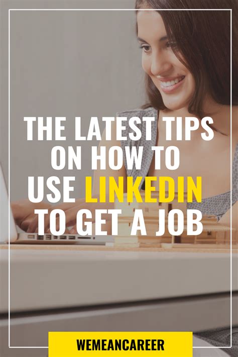 How To Use Linkedin To Get A Job Job Search Tips Linkedin Job Search