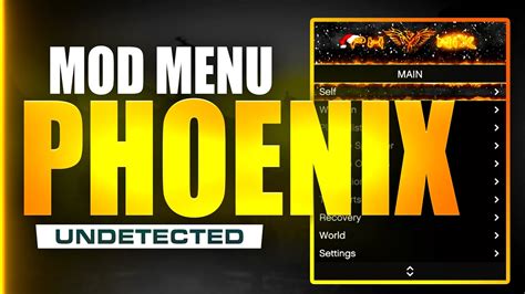 Phoenix 15 Mod Menu Gta 5 153 Pc Best New Safe Mod Menu Free