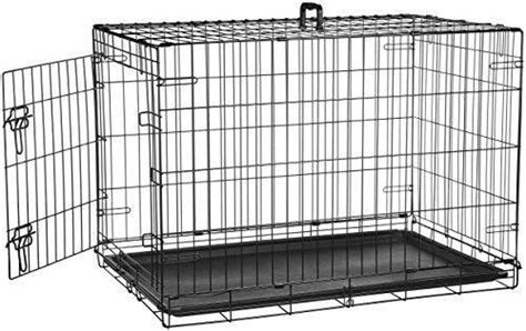 Amazonbasics Single Door And Double Door Folding Metal Dog Crate Cage