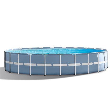 Intex 24ft X 52in Prism Frame Pool Set With Filter Pump Ladder Ground