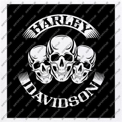 Harley Davidson Svg File Skull Harley Davidson Svg Design Clipart