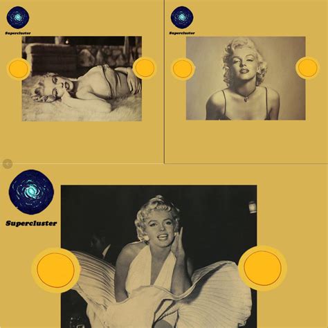 Superstar Marilyn Monroe Collection Set Poster Kraft Paper Wallpaper