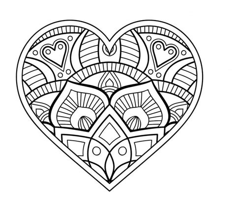 Link zum ausdrucken des pdf. Mandala Herz | Malvorlagen, Mandalas zum ausdrucken ...