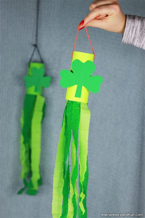 St Patricks Day Windsock Toilet Paper Roll Craft Easy Peasy And Fun