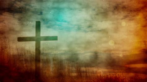 Vintage Cross In Field Easter Motion Stock Motion Graphics Sbv