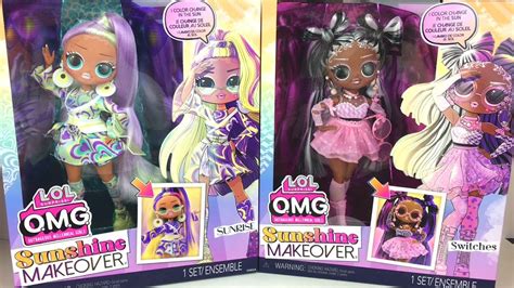 Lol Omg Sunshine Makeover Doll Review ~ Switches And Sunrise Unboxing