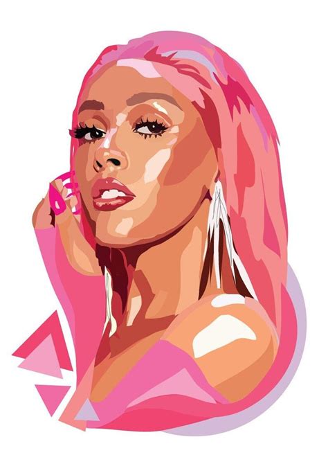 Doja Cat Art Print Portrait Print Celebrity Print Etsy Doja Cat Art