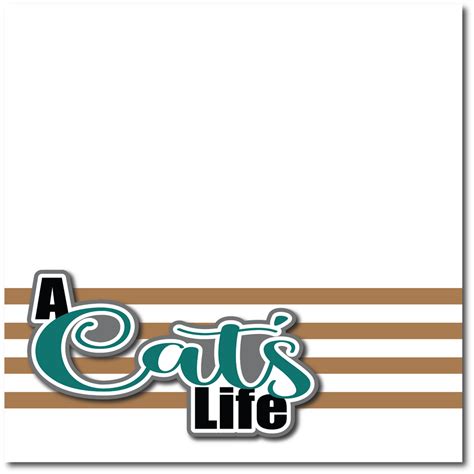 A Cats Life Printed Premade Scrapbook Page 12x12 Layout Autumns