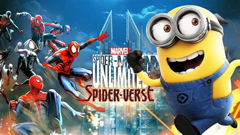 Marvel Spider Man Unlimited Three Spider Men Vs Minion Rush Minion