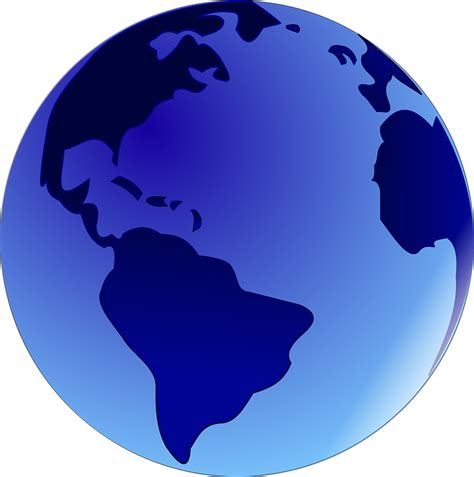 Free Vector Graphic Earth Blue Globe Shadow Round Free Image On