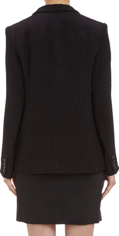 Theyskens Theory Textured Double Breasted Blazer 795 Barneys