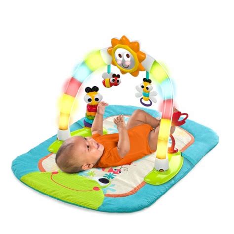 Bright Starts 2 In 1 Laugh And Lights Activity Gym And Saucer Bounce Chair