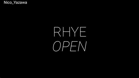 Open Rhye Legendado Amv Youtube