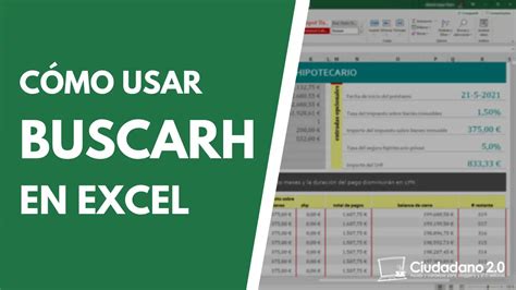 Qué Es Y Cómo Usar La Función Buscarh En Excel