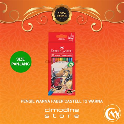 Jual Pensil Warna Faber Castell Classic Colour 12 Warna Klasik 12