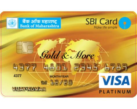 And reward points that you can redeem for cash! BANK OF MAHARASHTRA SBI VISA CREDIT CARD Photos, Images and Wallpapers - MouthShut.com