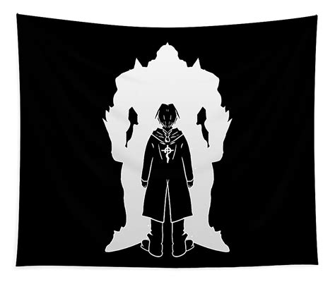 Fullmetal Alchemist Black And White Wall Tapestry Anime Tapestry Store