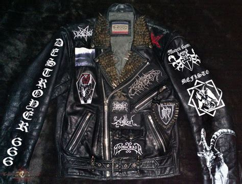 Battle Jacket Leather Battle Jacket Completed Biker Jacket Vest