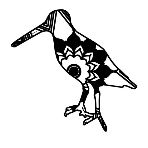 Woodcock Mandala Animal Svg T-Shirt Digital Clipart Mandala in 2021