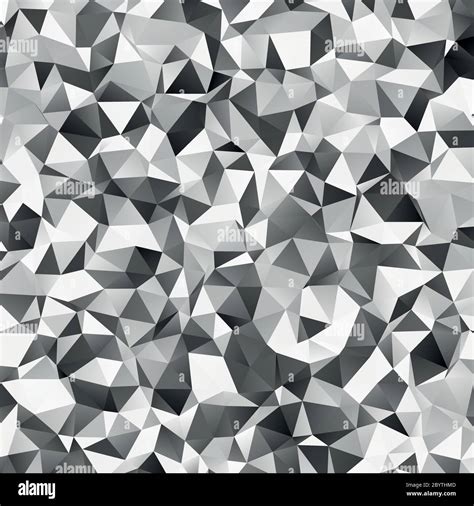 Shades Of Grey Low Poly Background Geometric Vector Illustration