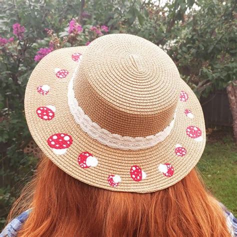 I Embroidered These Sun Hats To Have A Fairy Circle On The Brim 🍄