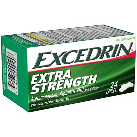 Excedrin Extra Strength For Headache Relief Caplets 24 Count Hy Vee Aisles Online Grocery