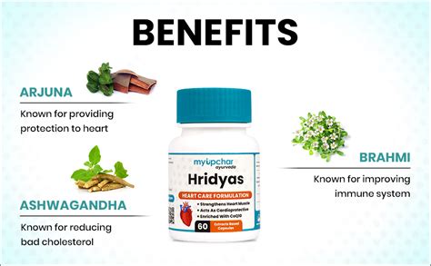 Buy Myupchar Ayurveda Hridyas Capsule For Healthy Heart With Arjuna