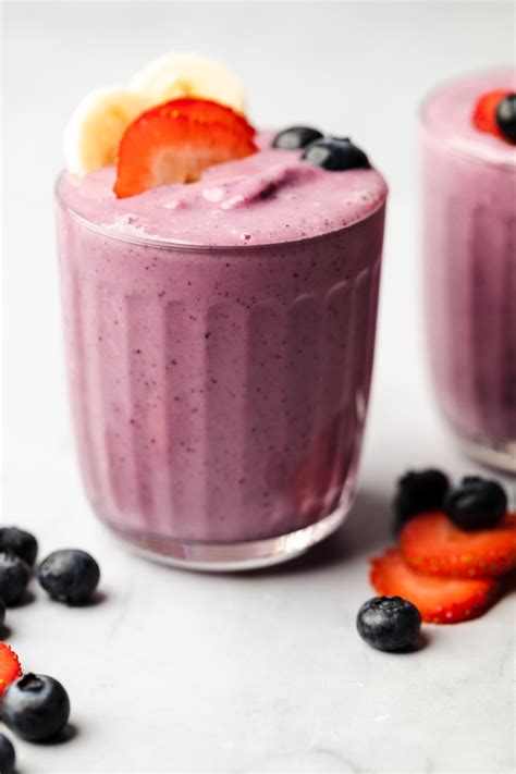 Strawberry Blueberry Smoothie The Mindful Hapa