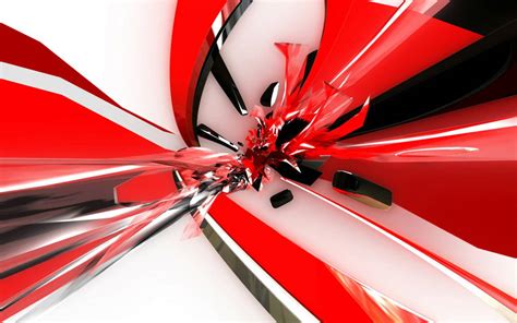 Download Red Abstract 3d Desktop Wallpaper