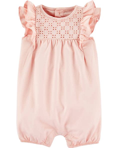 Eyelet Romper In 2020 Carters Baby Girl Baby Girl Dresses Clothes
