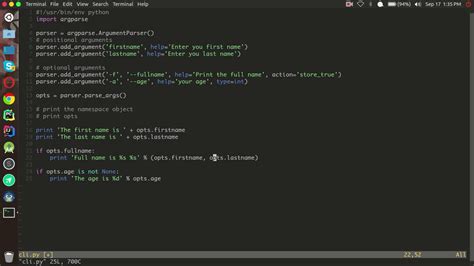 Python Command Line Parsing Using Argparse Youtube