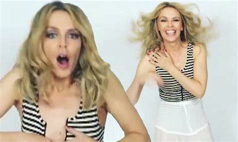 Kylie Minogue Narrowly Avoids Exposing Her Breasts In Absolutely