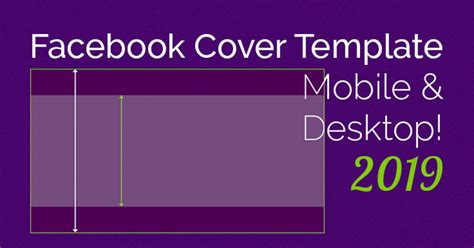 The facebook cover photo size is 820 pixels wide by 312 pixels tall on desktop. Ingenious! Facebook Cover Photo Mobile/Desktop Template 2019