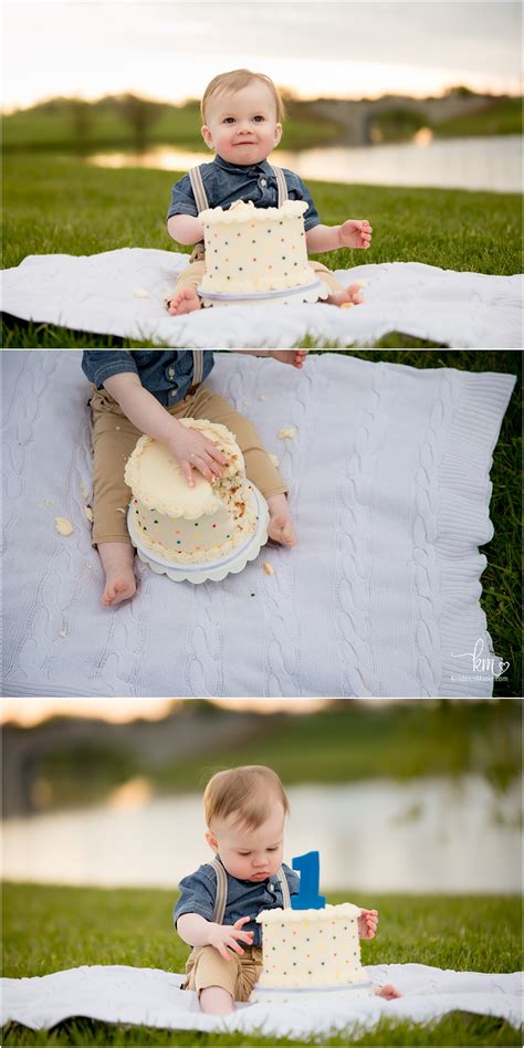 Andrew S Outdoor Cake Smash Session Indianapolis Photography Kristeenmarie Photography