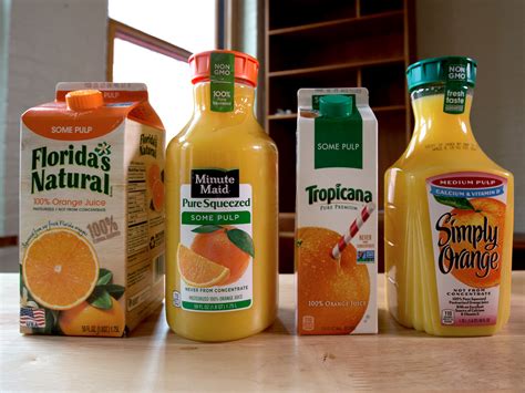 Orange Juice Taste Test Minute Maid Simply Orange Tropicana Or