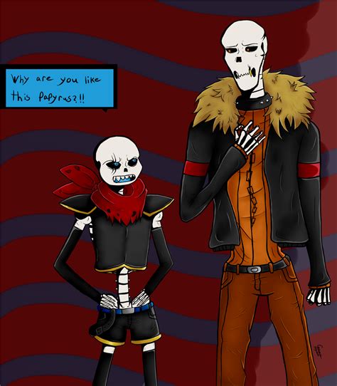 Swapfell Sans And Papyrus By Cerberichydra On Deviantart