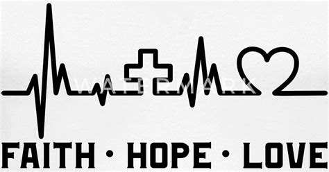 Faith Hope Love Heartbeat Christian Believer Unisex Baseball T Shirt