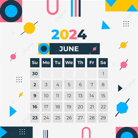 Kalender Juni Vektor Juni Kalender Juni Kalender