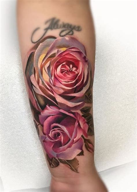 50 Best Pastel Color Flower Tattoos For Girls Cool Tattoos Flower